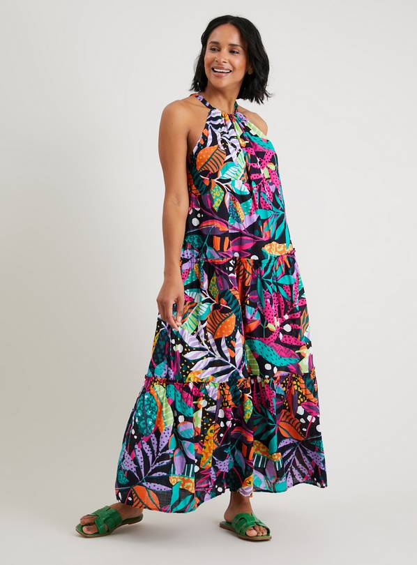 Tropical hot sale print sundresses